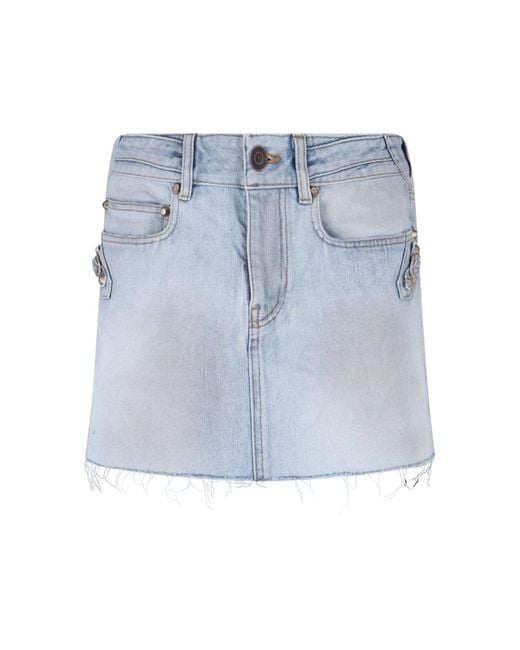Balenciaga Blue Skirts Cotton