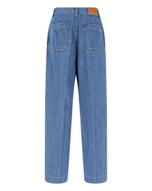 Bottega Veneta Blue Wide Jeans for men