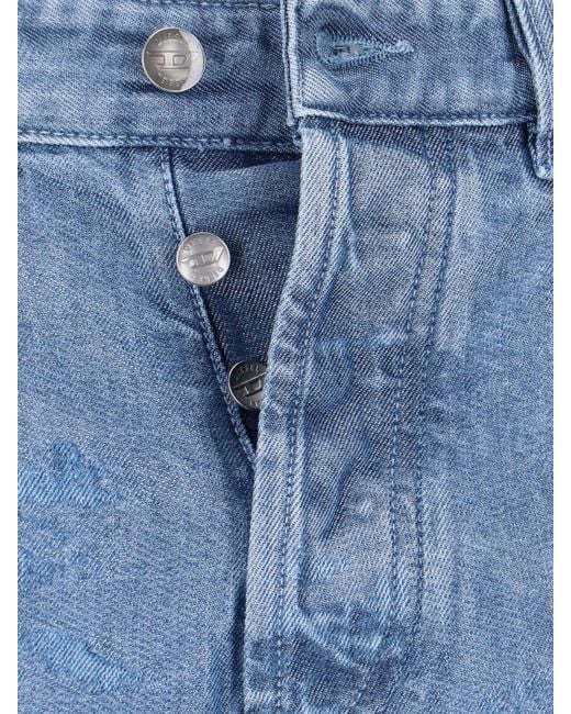 DIESEL Blue Cotton Denim Jeans For
