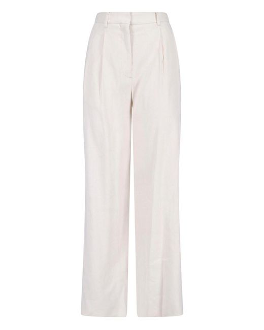 Lardini White Tailored Trousers