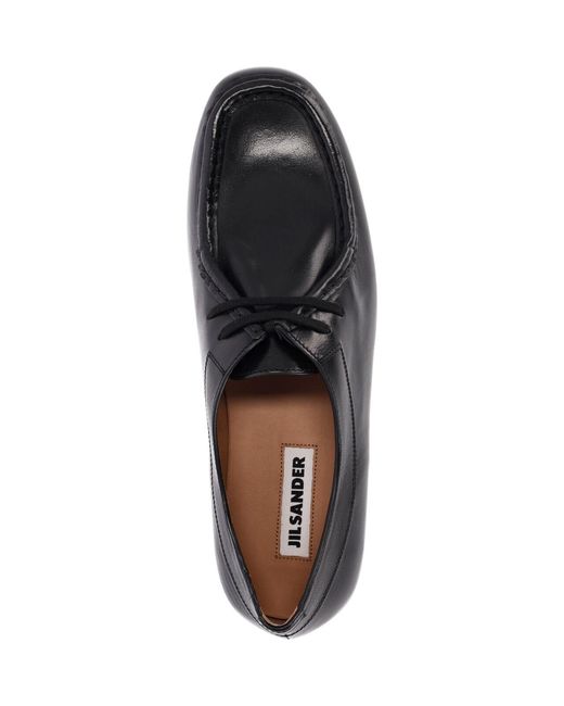 Jil Sander Black Derby Shoes "Hood" for men