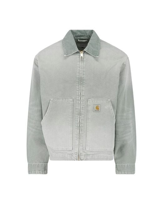 Carhartt Gray Jacket Zip "Og Arcan" for men