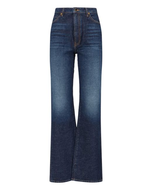 Khaite Blue Vivian Stretch Jean