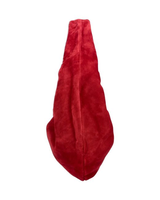 Khaite Red Mini Hobo Bag "Olivia"