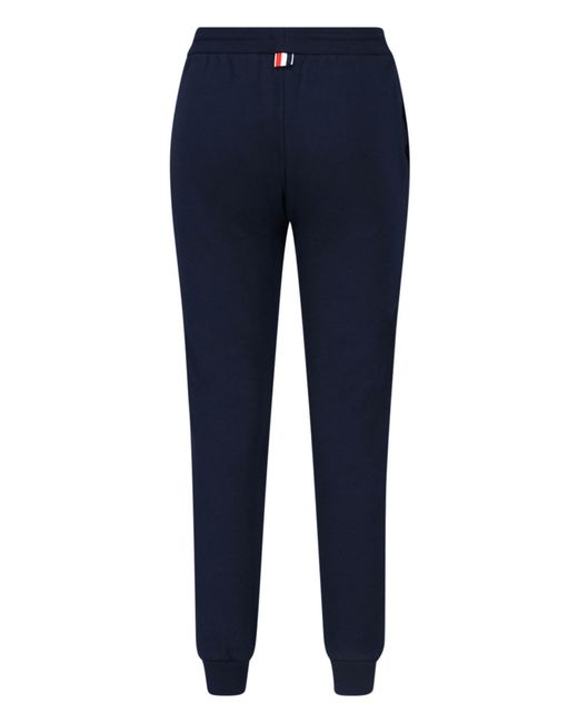 Thom Browne Blue 100% Cotton Trousers