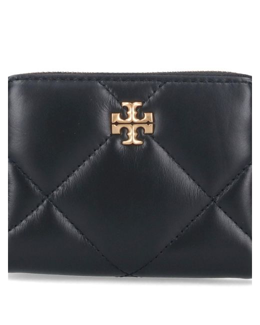 Portafoglio Zip Piccolo "Kira" di Tory Burch in Black