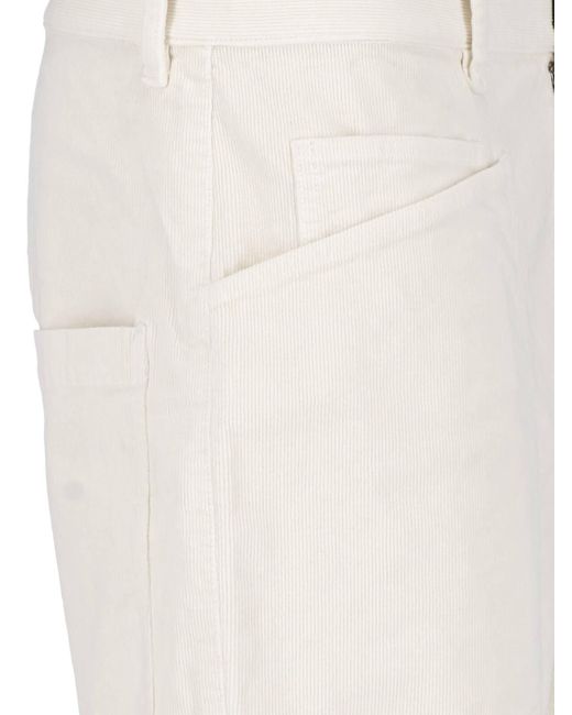 Nili Lotan White Rounded Pants "Shon"