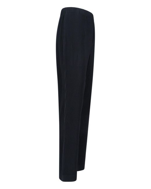 HOMME PLISSÉ Blue Pleated Pants for men