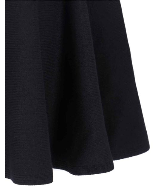 Gonna Midi In Cashmere di Alaïa in Blue