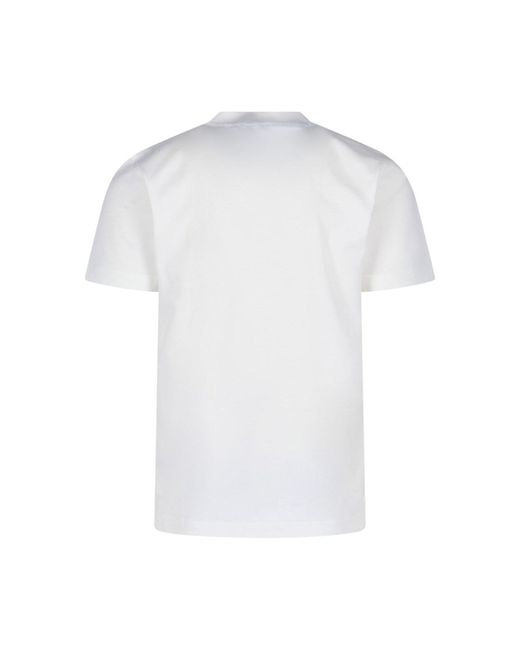 T-Shirt "Edk" di Burberry in White da Uomo