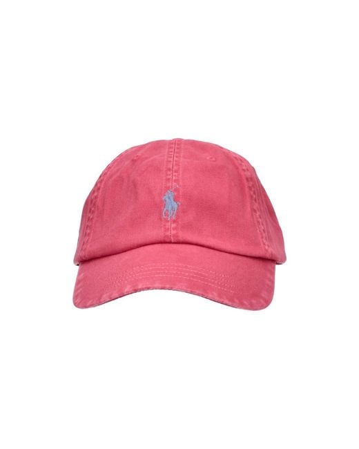 Polo Ralph Lauren Pink Baseball Cap Logo for men