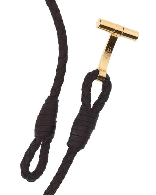 Tom Ford Black Bracelet "T-Wrap" for men