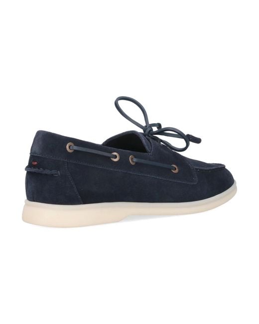 Loro Piana Blue 'Sea-Sail Walk' Loafers for men