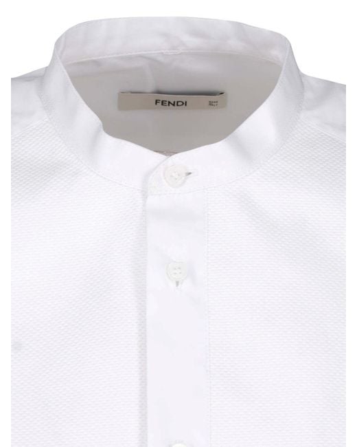 Fendi White Cotton Shirt