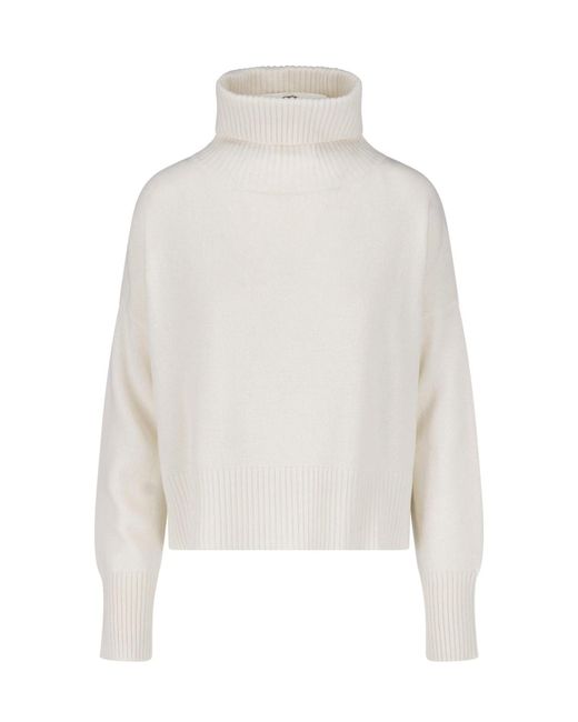 Ma'ry'ya White Virgin Wool And Cashmere Sweater