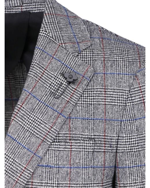 Lardini Gray Single-Breasted Blazer for men