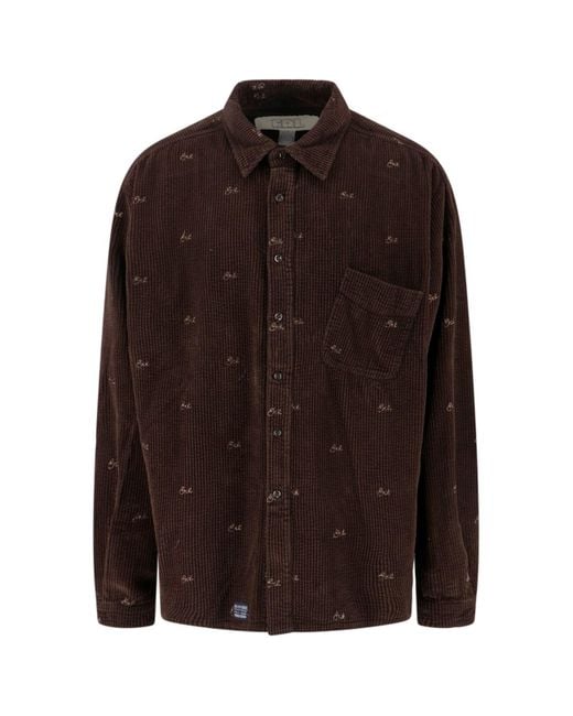 ERL Brown 100% Cotton Shirt
