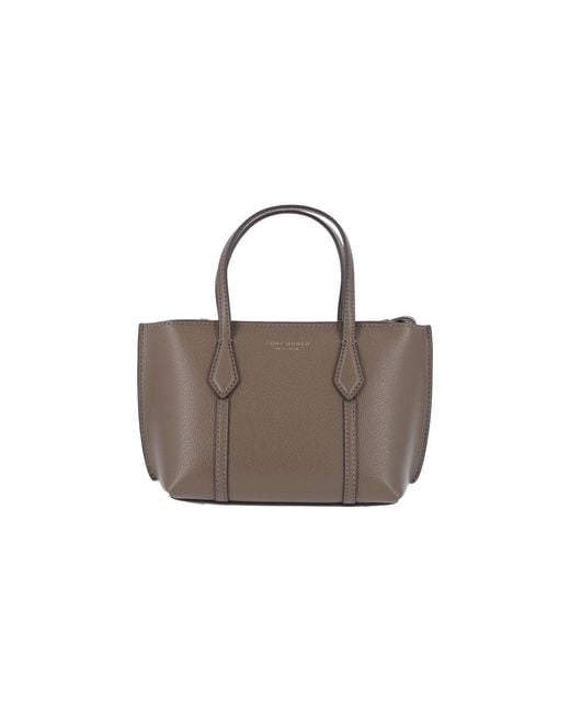 Tory Burch Natural Mini Tote Bag "Perry"