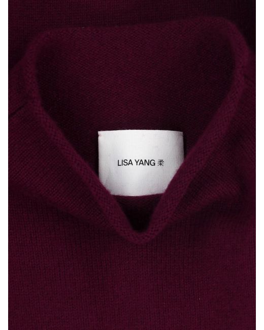 Lisa Yang Purple Cashmere Sweater "Sandy"