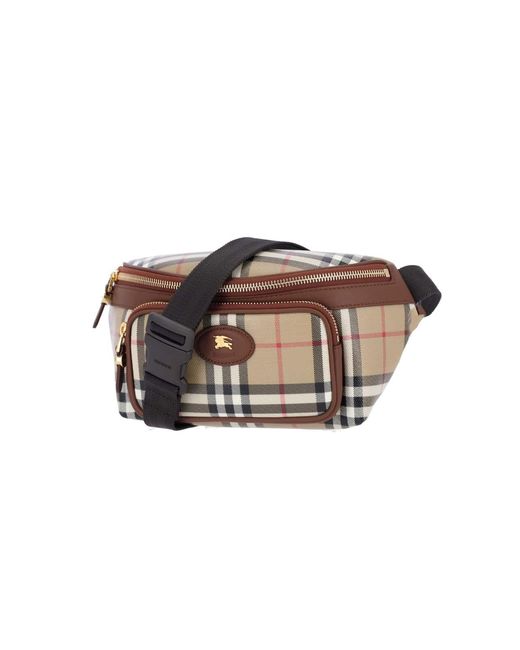 Marsupio "Check" di Burberry in Brown da Uomo