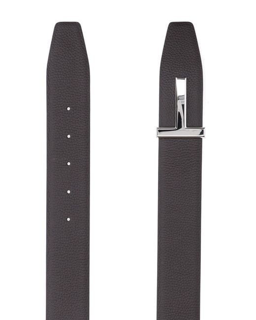 Tom Ford Black Belts Upper: Calf Leather for men