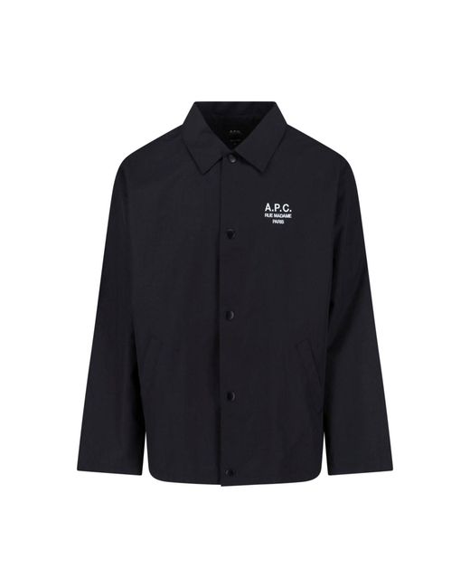 A.P.C. Blue Regis Jacket for men