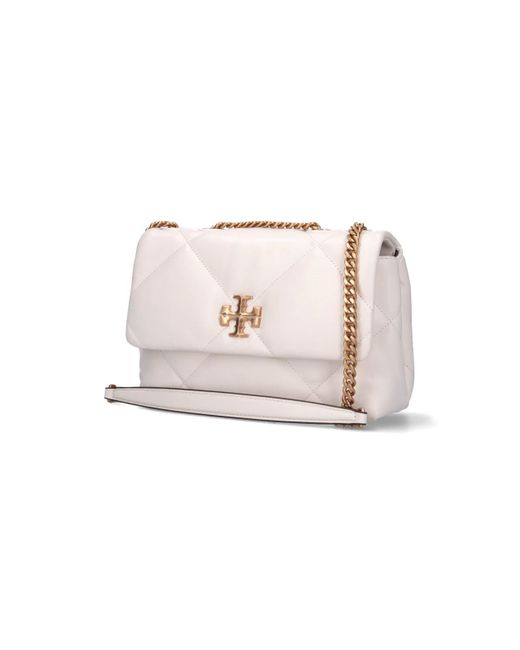 Borsa Piccola Convertibile "Kira" di Tory Burch in Natural