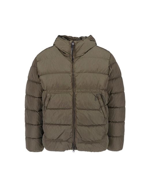 C P Company Green Padded Jacket "Chrome-R" for men