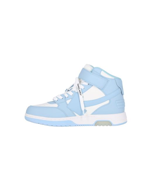 Sneakers High-Top "Out Of Office" di Off-White c/o Virgil Abloh in Blue da Uomo