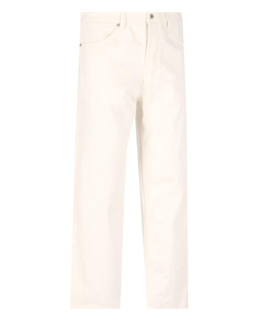 Jeans Dritti di Jil Sander in White da Uomo