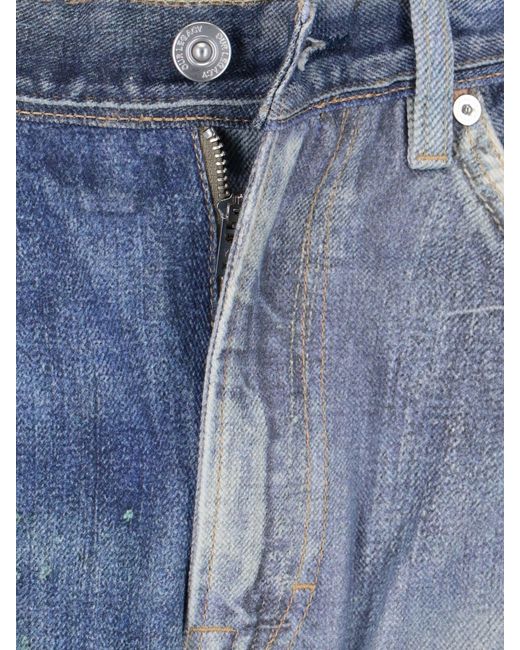 Our Legacy Blue Digital Print Jeans for men