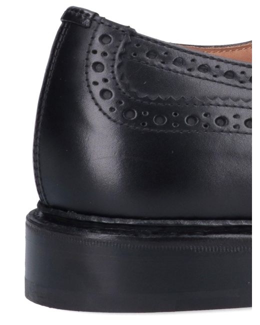 Tricker's Black 'bourton' Derby Shoes for men