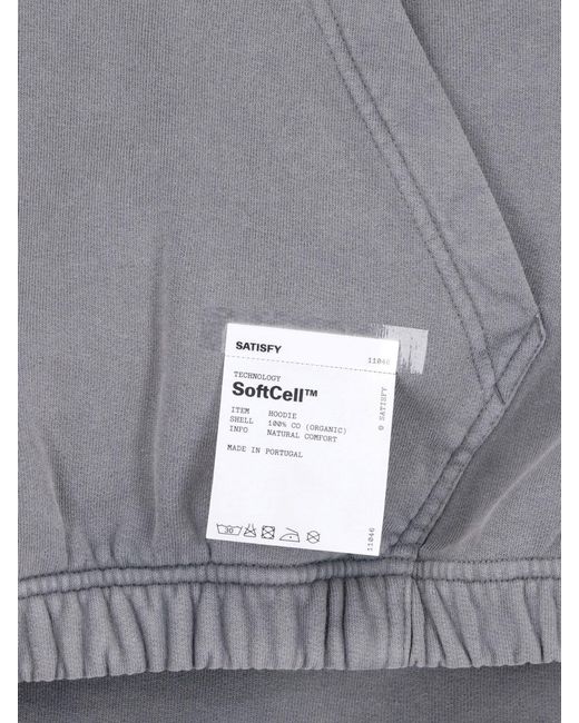 Satisfy Gray Hoodie “Softcell” for men