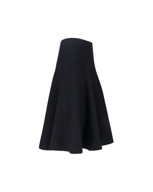 Gonna Midi In Cashmere di Alaïa in Blue