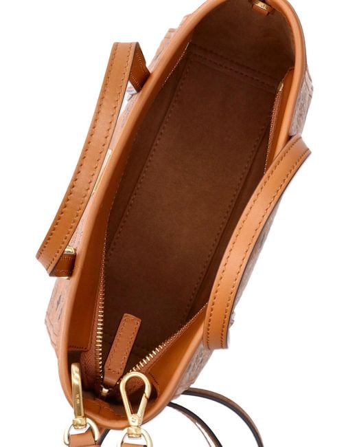 MCM Brown Mini Tote Bag "Toni"
