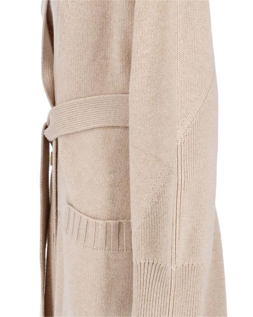 Malo Natural Maxi Cashmere Cardigan