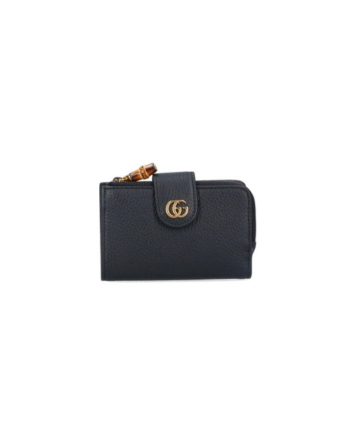 Gucci 'Gg Bamboo' Midi Wallet in Black Lyst