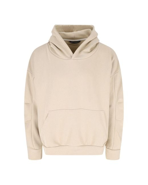White Sand White Hoodie With Charm for men