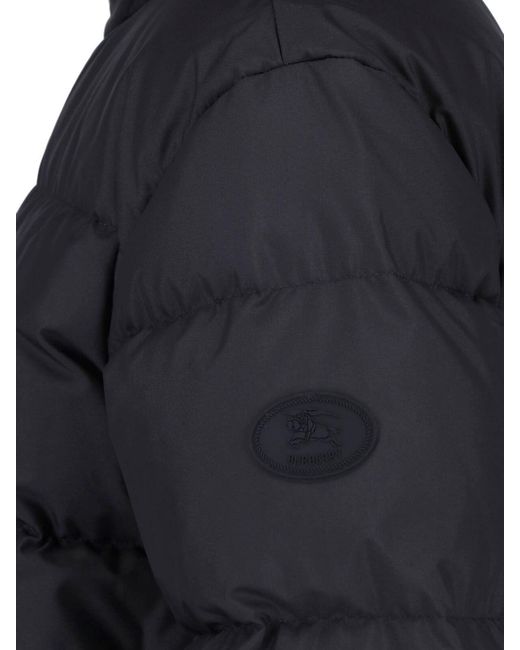 Burberry Blue Down Jacket "Check"