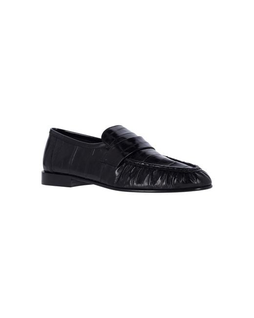 The Row Black Loafers "Soft" for men