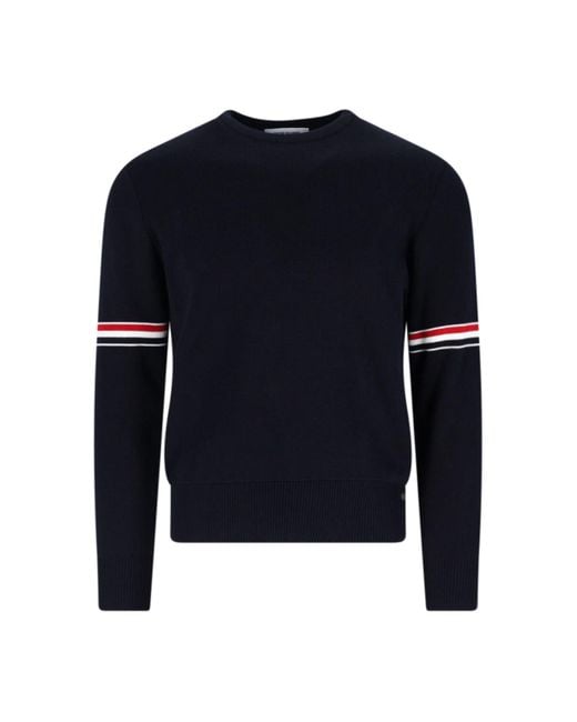 Thom Browne Blue Sweaters Cotton for men