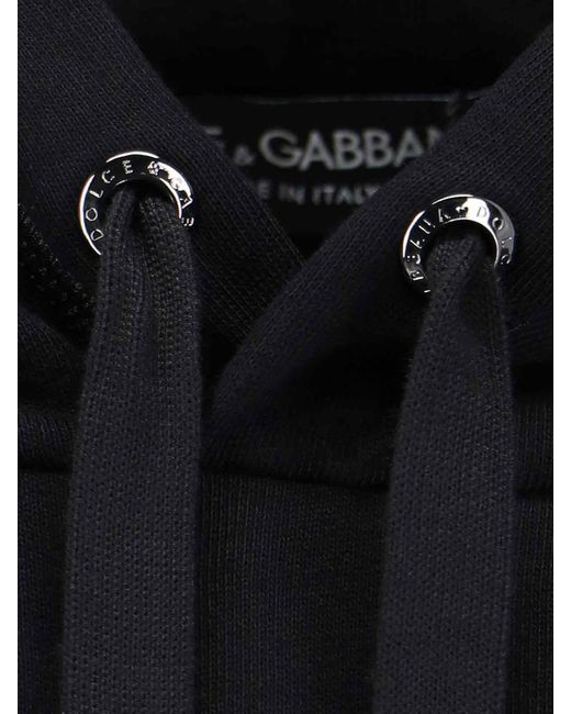 Dolce & Gabbana Blue Logo Hoodie for men