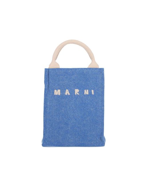 Marni Blue Mini Logo Handbag