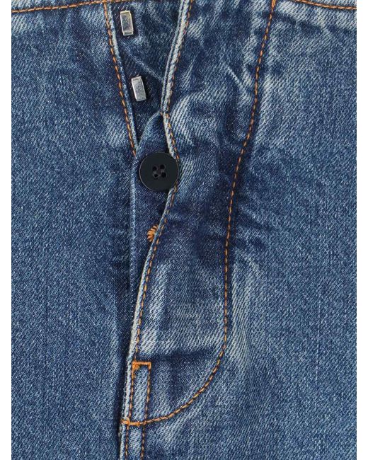 Alaïa Blue Wide-Leg Jeans