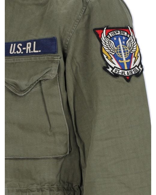 Polo Ralph Lauren Green The Iconic Military Jacket With Logo for men