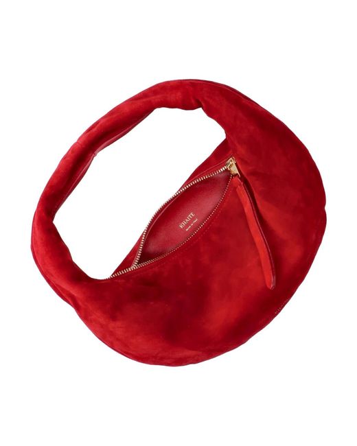 Khaite Red Mini Hobo Bag "Olivia"