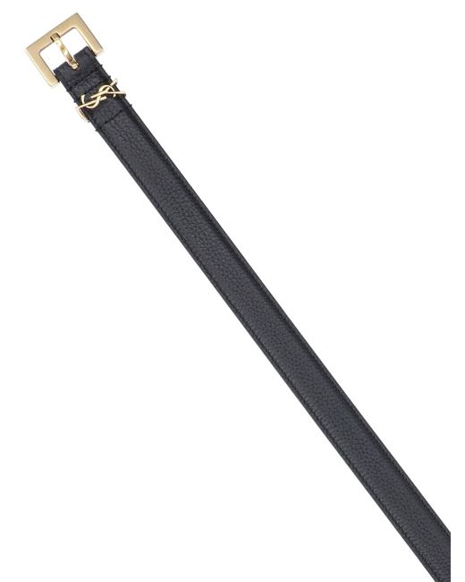 Cintura Sottile "Cassandre" di Saint Laurent in Black