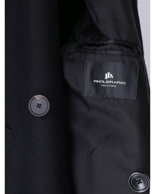 Tagliatore Blue Double-Breasted Wool Coat for men
