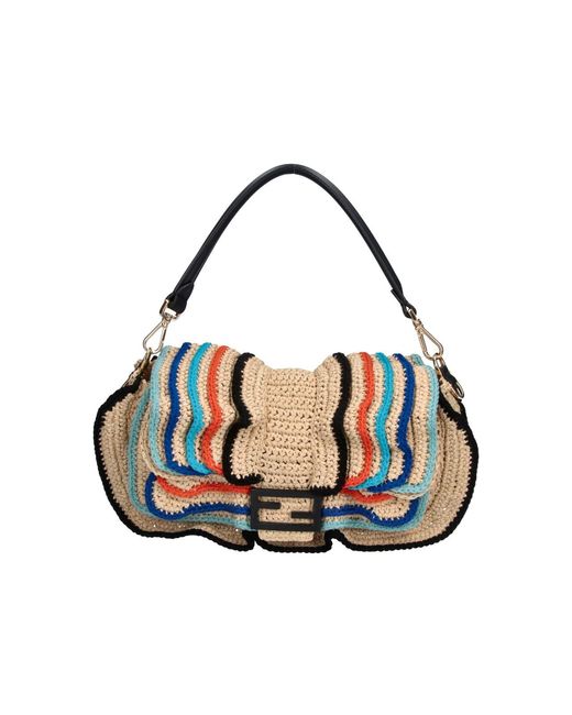 Fendi White Shoulder Bag "Baguette"