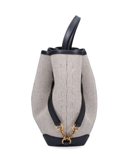 Chloé White Small Tote Bag "Clover"
